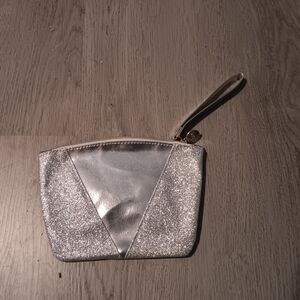 ipsy Silver Sparkle Wristlet